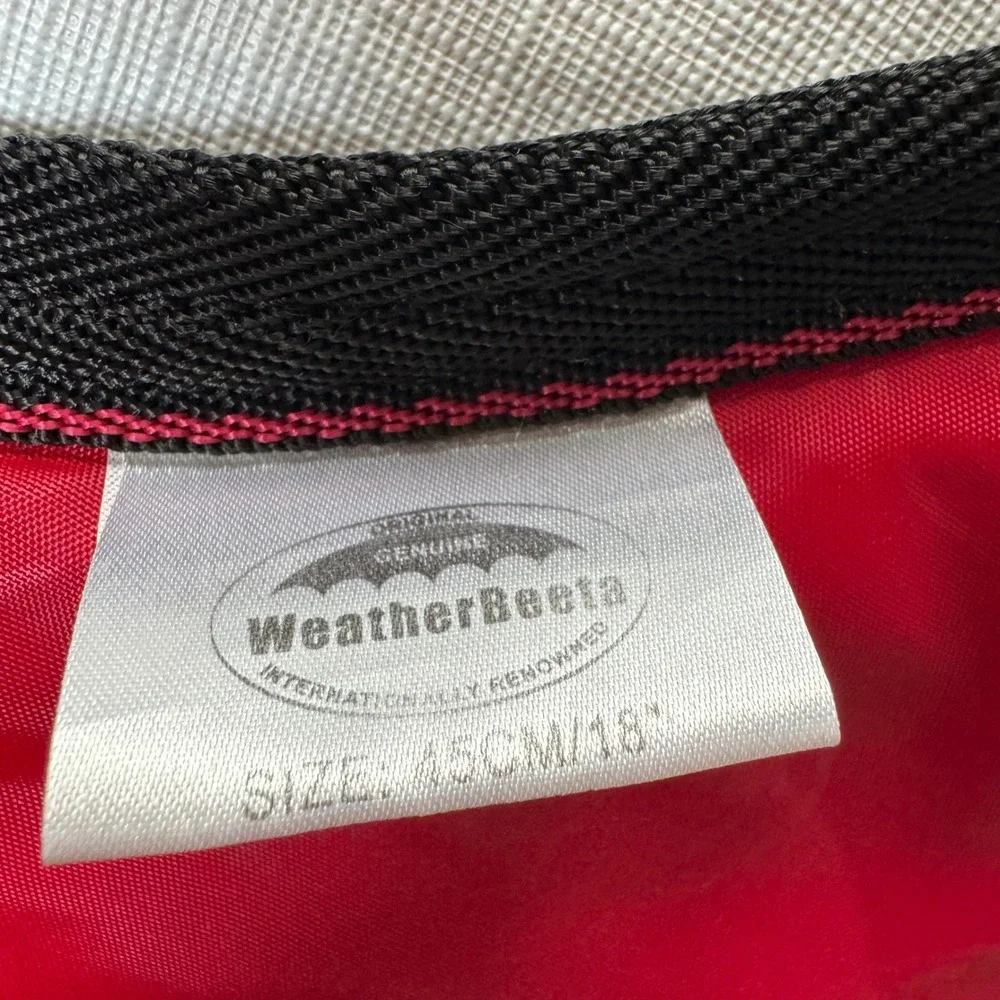 WeatherBeeta Black Reflective Dog Coat Padded Winter Jacket 45cm 18in